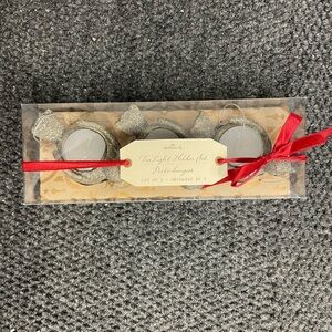 Hallmark Gold Glitter Sparkle Birds Birdies Tea Light Holders NWT Holiday Winter